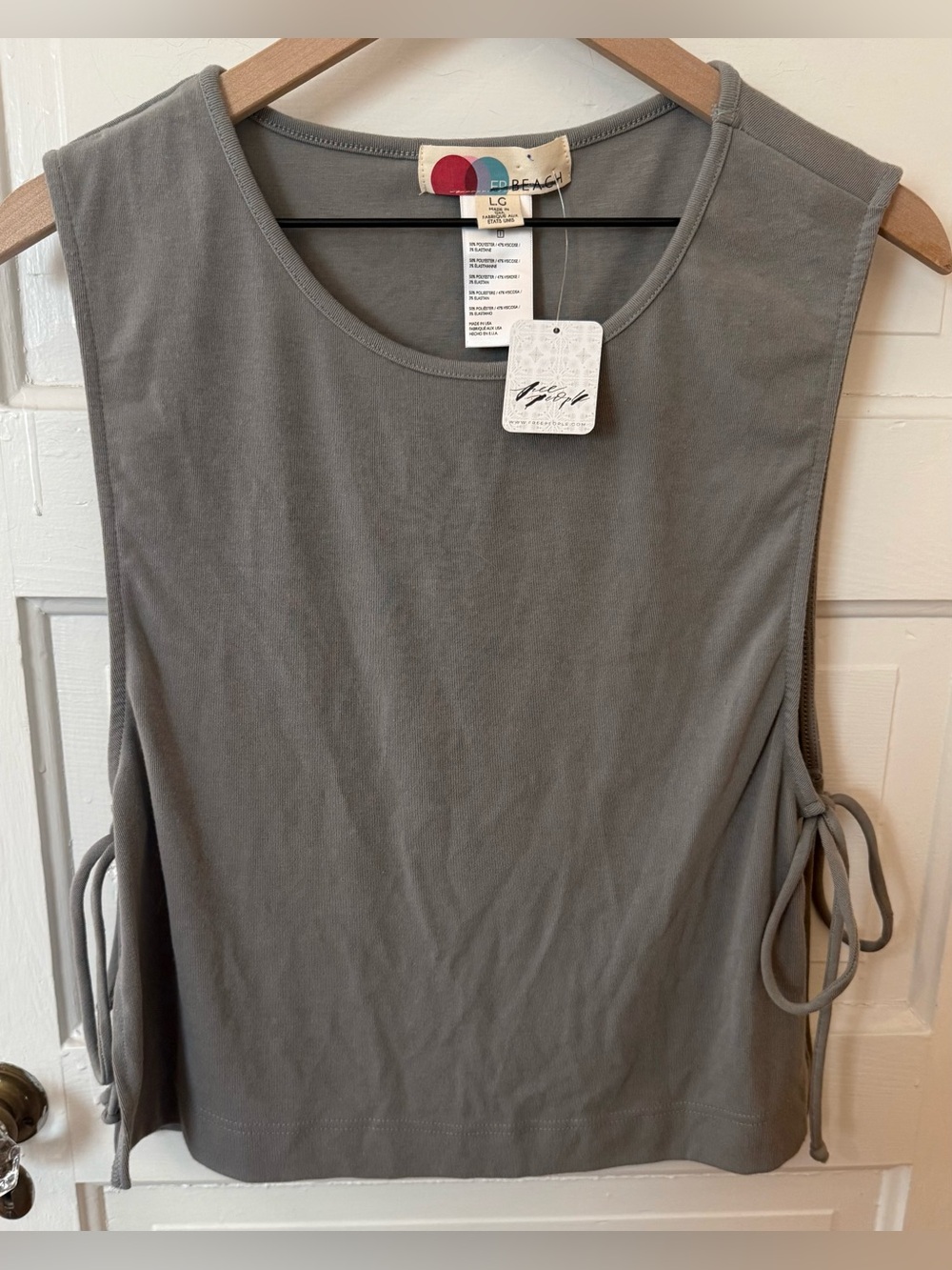 FP Beach by Free People Tie Tank L